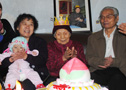 漕河全驴宴保定饭店九九重阳节为老寿星喜过104岁生日寿诞